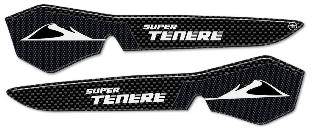 2 ADESIVI in RESINA GEL 3D per PARAMANI compatibili per MOTO Yamaha SUPER TENERE