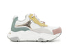 SNEAKERS IN PELLE SCAMOSCIATA MULTICOLOR