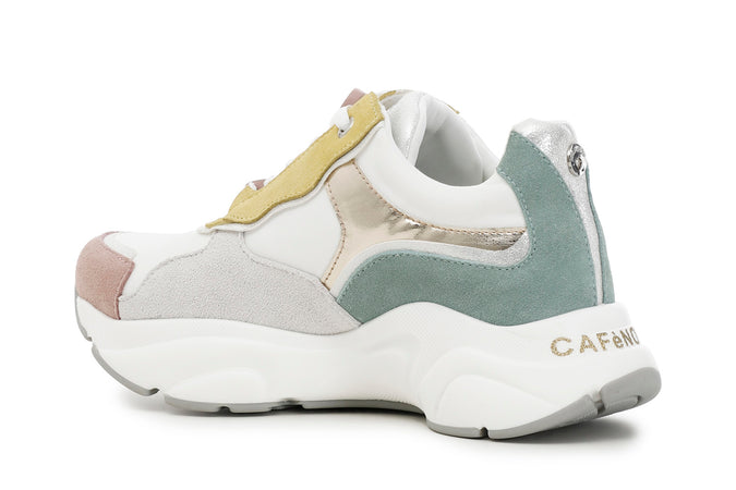 SNEAKERS IN PELLE SCAMOSCIATA MULTICOLOR