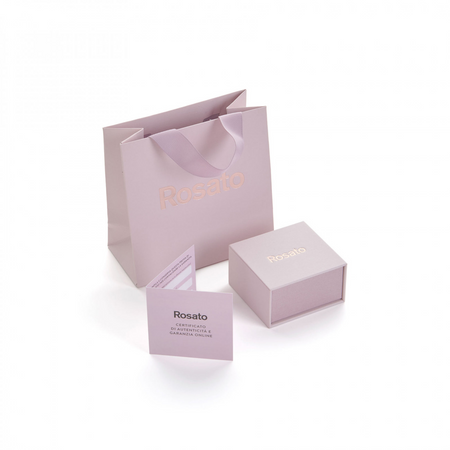 ROSATO Anello fascia in argento Donna Bianca rzbi86 da donna