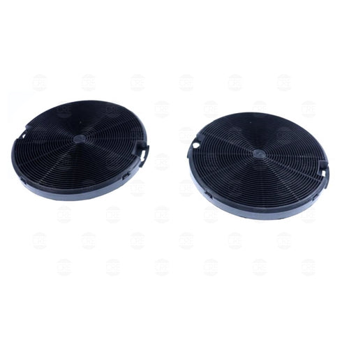 2 Filtri Carbone Attivo 154x15mm Circolare per Cappa Aspirante