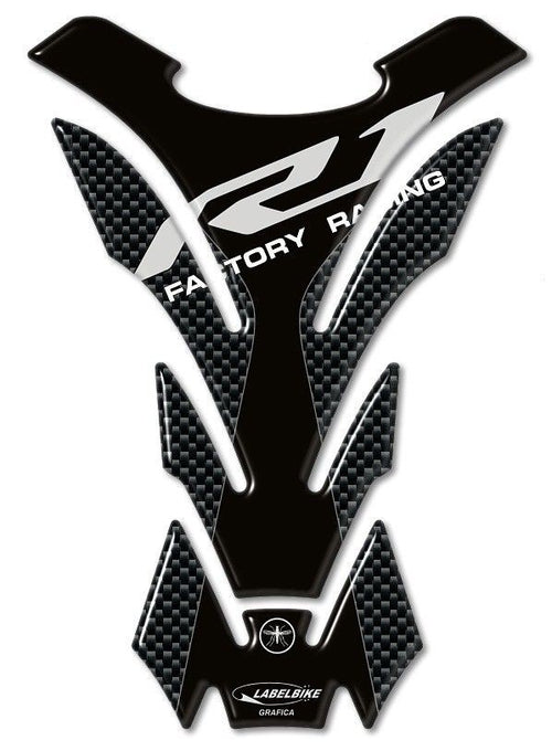 PARASERBATOIO ADESIVI 3D PROTEZIONE SERBATOIO compatibile per MOTO YAMAHA R1 R 1