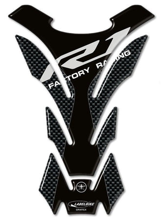 PARASERBATOIO ADESIVI 3D PROTEZIONE SERBATOIO compatibile per MOTO YAMAHA R1 R 1