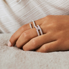 ROSATO Anello in argento Donna Bianca RZBI83 da donna