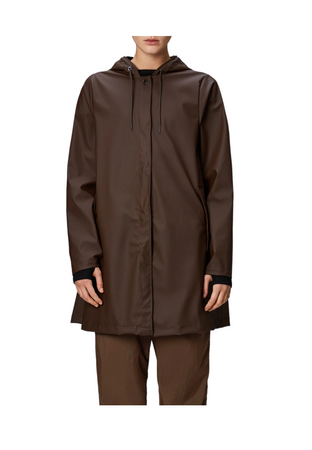 RAINS Impermeabile lungo Donna Rains A-line W Jacket Frame da donna