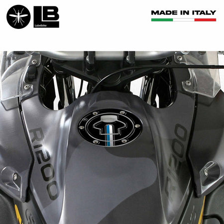 PROTEZIONE TAPPO SERBATOIO ADESIVO gel 3D NERO compatibile MOTO BMW fino al 2006