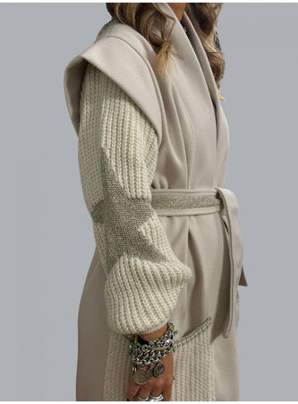 DELLE Cappotto Donna rkw2405 Poliestere da donna