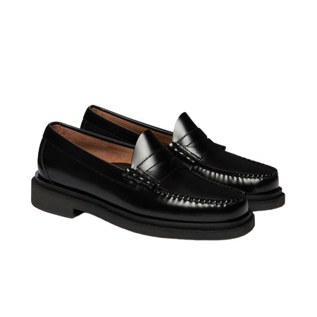 G.H. BASS Mocassini G.h. Bass Weejuns Step Larson Penny Loafers Black Leather da uomo