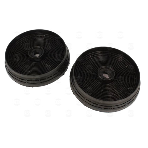2 Filtri Carbone Attivo 145x30mm Circolari per Cappa Aspirante