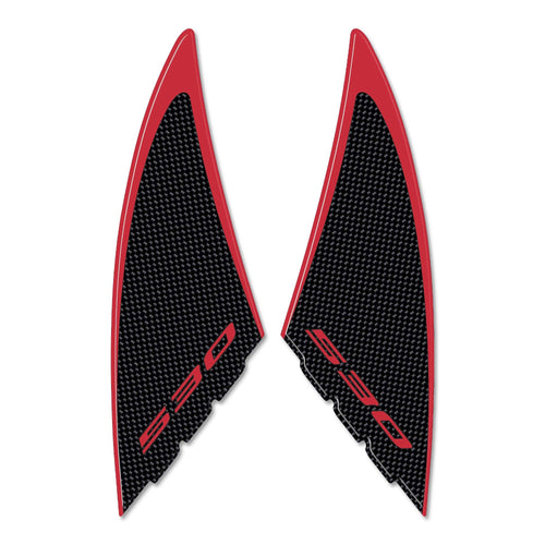 2 ADESIVI Stickers gel 3D compatibili per scooter YAMAHA Tmax 530 carbonio ergal