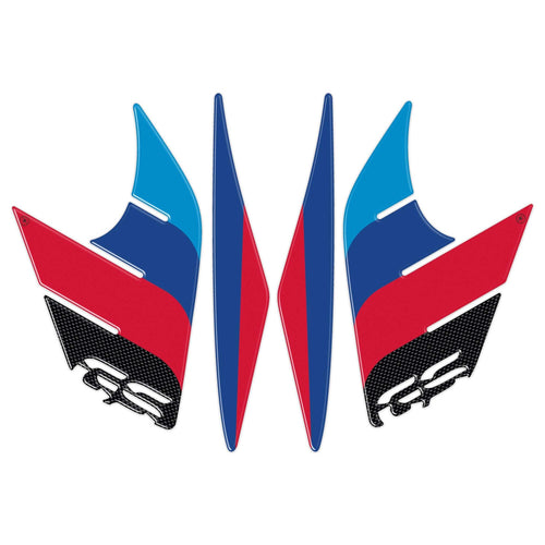 2 ADESIVI 3D PROTEZIONI LATERALI RALLY compatibile per MOTO BMW GS R1200 2013-2016
