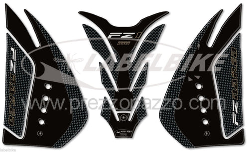 Kit ADESIVI in RESINA GEL 3D PROTEZIONI compatibili per moto YAMAHA FZ1 Carbonio