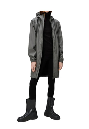 RAINS Impermeabile Donna Rains Long Storm Breaker grey da donna