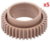 5xUpper Roller Gear 38T Aficio 1515,MP162,MP171B044-4170