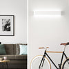 Applique In Metallo Moderna Way Bianco Led 83Cm