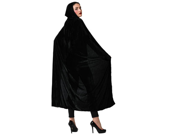 Mantello con Cappuccio 140cm Velluto