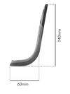 Zappa sx L 140,H 60,foro 10,5