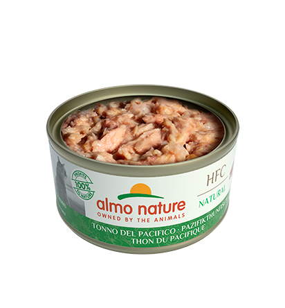 Almo Nature Scatoletta HFC Natural gusto Tonno del Pacifico per Gatti Adulti