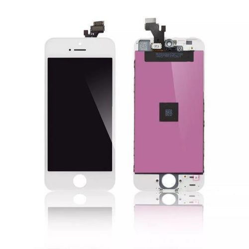 CoreParts MSPP5021-1 ricambio per cellulare Display Bianco (LCD Display White for iPhone 5 - Touch screen and Glass, - Full Assembly, High Copy - Warranty: 12M)