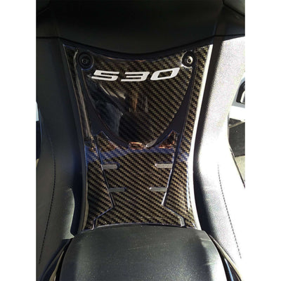 Adesivo resinato 3D pedana anteriore compatibile con Yamaha Tmax 530 2017-2019