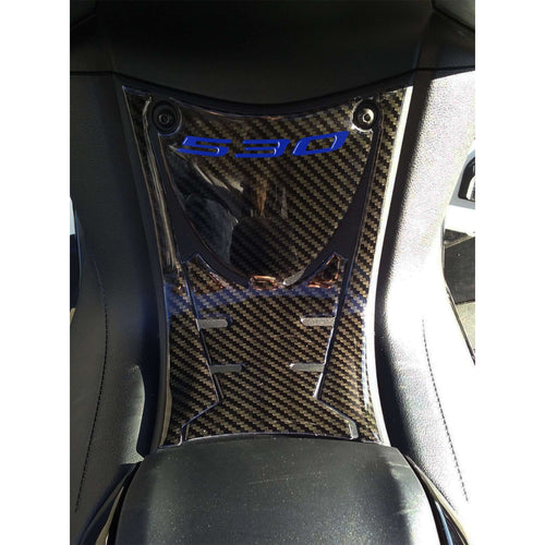 Adesivo resinato 3D pedana anteriore compatibile con Yamaha Tmax 530 2017-2019