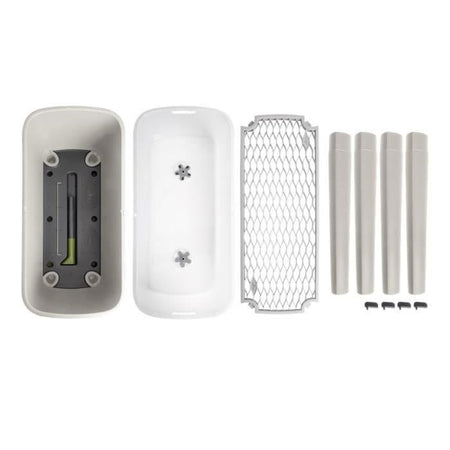 Orto in piedi ELHO Noa - Grigio - L 79 x P 39 x H 94 cm - coltivazione e raccolta - 100% riciclato