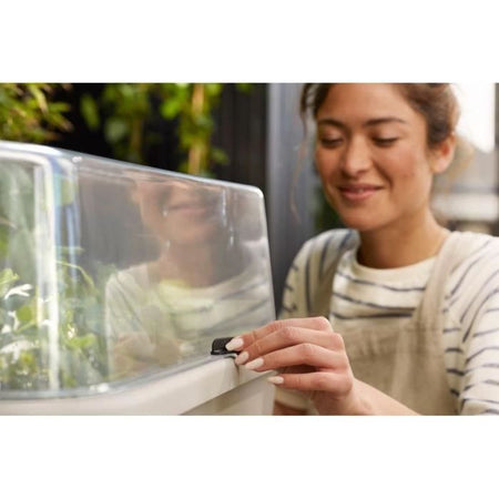 Orto in piedi ELHO Noa - Grigio - L 79 x P 39 x H 94 cm - coltivazione e raccolta - 100% riciclato