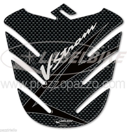 PARASERBATOIO ADESIVO 3D RESINA GEL CARBONIO compatibile per MOTO SUZUKI V-STROM