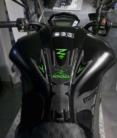 KIT ADESIVI gel PROTEZIONI compatibili per moto KAWASAKI Z1000 2014-2020 verde