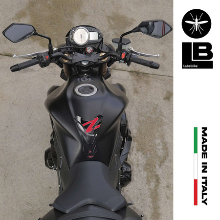 PARASERBATOIO STICKER 3D SERBATOIO compatibile MOTO KAWASAKI Z750 Z1000 ROSSO