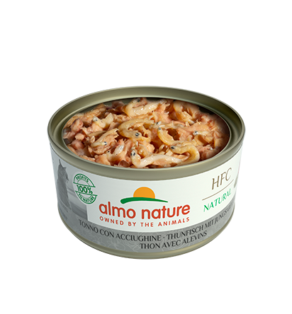 Almo Nature Scatoletta HFC Natural gusto Tonno e Acciughine per Gatti Adulti