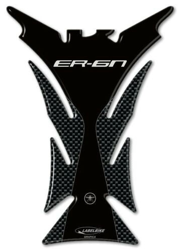 ADESIVO 3D GEL PROTEZIONE serbatoio CARBONIO compatibile per moto KAWASAKI ER-6N
