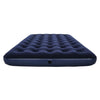 Materasso gonfiabile doppio floccato BESTWAY Horizon + Pompa elettrica Sidewinder + Borsa - 2 posti - Blu