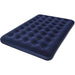 Materasso gonfiabile doppio floccato BESTWAY Horizon + Pompa elettrica Sidewinder + Borsa - 2 posti - Blu