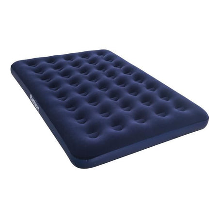 Materasso gonfiabile doppio floccato BESTWAY Horizon + Pompa elettrica Sidewinder + Borsa - 2 posti - Blu