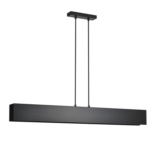 Lampadario Moderno 4 Luci Gentor In Acciaio Nero