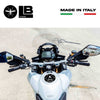 Tappo Serbatoio ADESIVI 3D PROTEZIONE per MOTO DUCATI MULTISTRADA 1200 nero