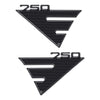 2 Adesivi in resina 3D Protezione Fianchi compatibili per moto Honda Integra 750