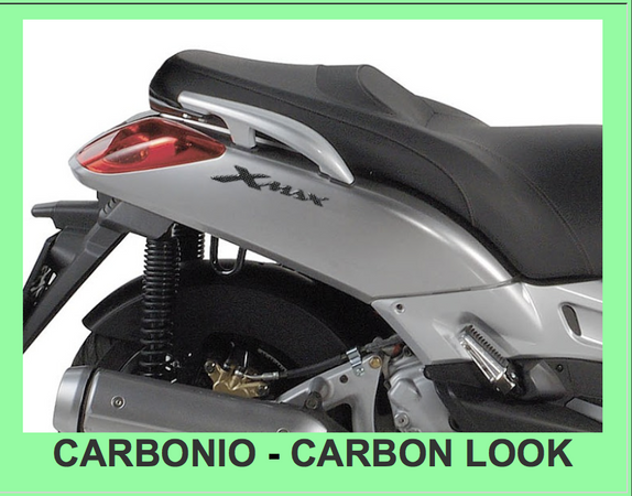 2 ADESIVI/STICKERS in RESINA 3D SCRITTA XMAX per SCOOTER Accessori YAMAHA X MAX