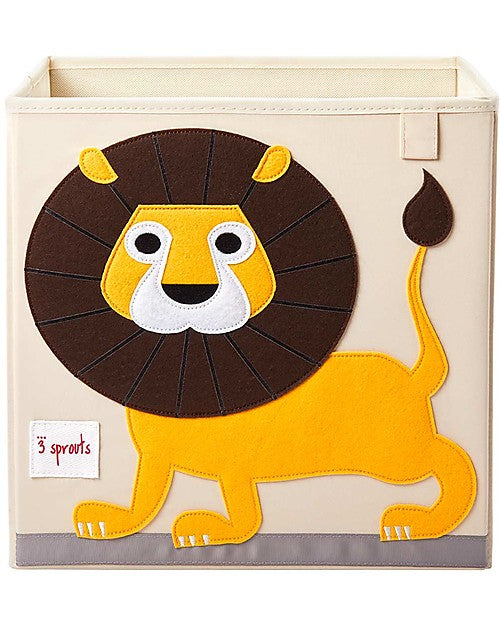 Contenitore Portaoggetti - Leone Giallo - Compatibile con Scaffali Ike 3 Sprouts