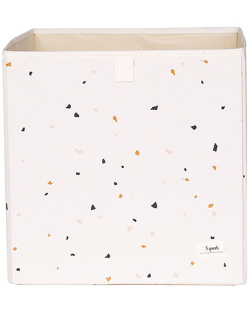 Contenitore Portaoggetti - Terrazzo Crema - Poliestere Riciclato - 33x 3 Sprouts