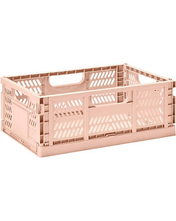 Cassetta Portaoggetti Ripiegabile e Impilabile Argilla - Plastica Riciclata - 3 Sprouts