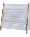 Libreria Frontale Montessoriana - Gingham Blu - Poliestere Riciclato - 3 Sprouts