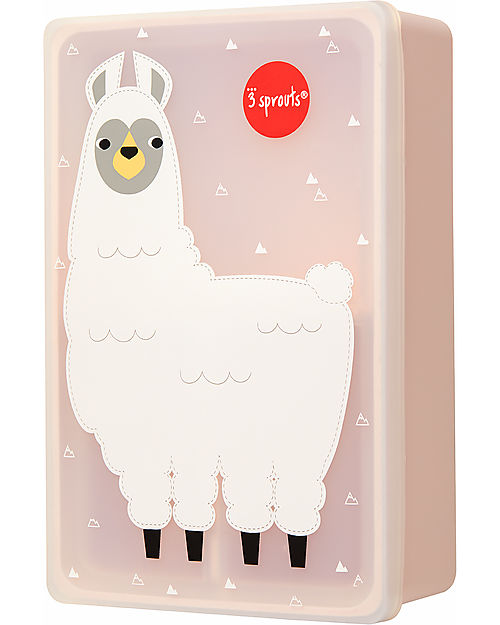 Porta Pranzo Bento in Silicone - Lama Rosa - 3 Scomparti 3 Sprouts