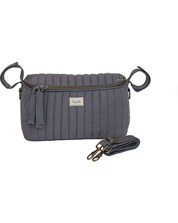 Borsa Portaoggetti per Passeggino - Grigio - Tessuto Trapuntato 3 Sprouts