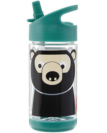 Borraccia con Cannuccia di Silicone - Orso - 350 ml - senza BPA e ftal 3 Sprouts