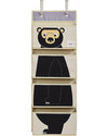 Organizer da Muro con Ganci, 4 Tasche - Orso Nero 3 Sprouts