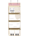 Organizer da Muro con Ganci, 4 Tasche - Lama Bianco 3 Sprouts