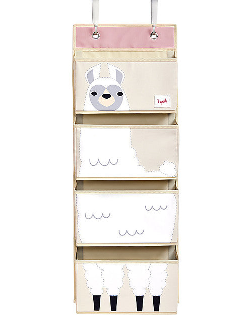 Organizer da Muro con Ganci, 4 Tasche - Lama Bianco 3 Sprouts
