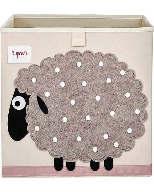 Contenitore Portaoggetti - Pecora - Compatibile con scaffali Ikea Kall 3 Sprouts